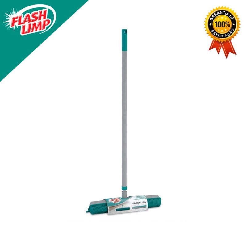 Vassoura Emborrachada Multiuso 2 em 1 Carpetes E Tapetes Flash Limp - Image 4