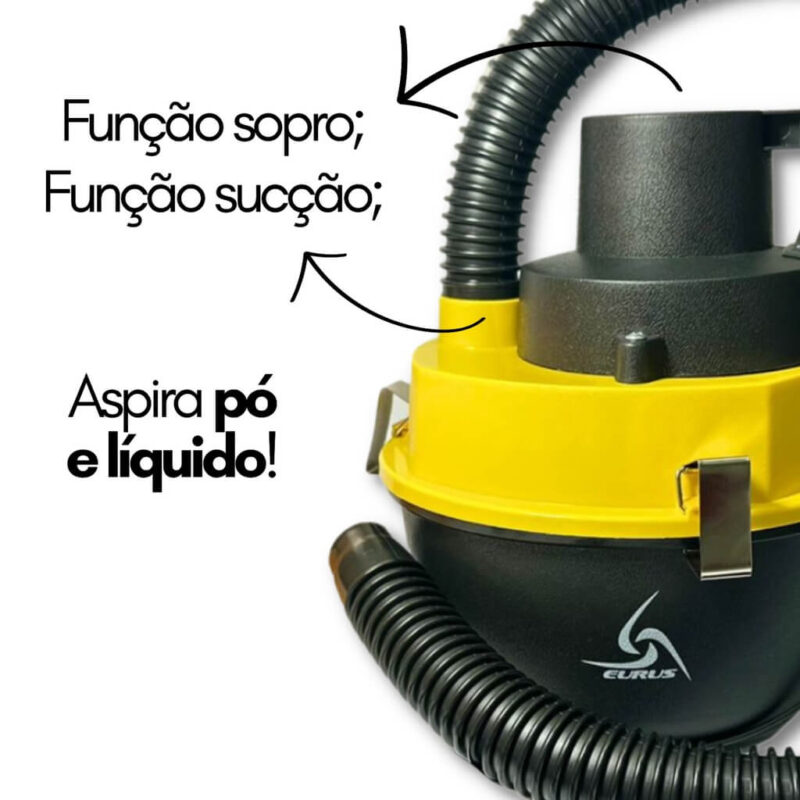 Aspirador De Pó E Liquido Automotivo Portátil Turbo Potente 90w 12v - Image 5