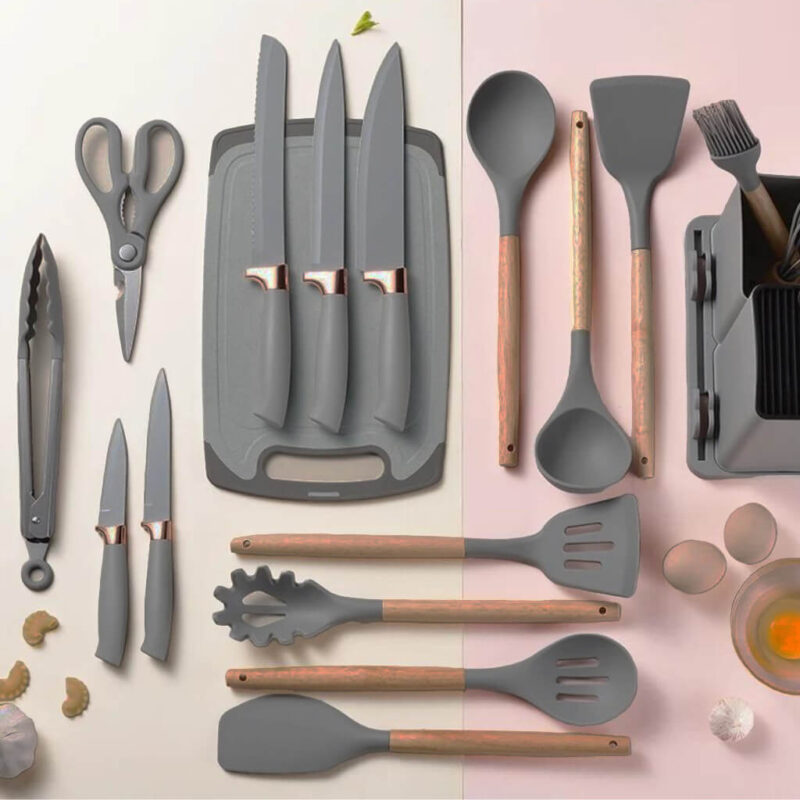 Kit Completo Jogo Utensílios de Cozinha Luxo 19 Peças - Image 4