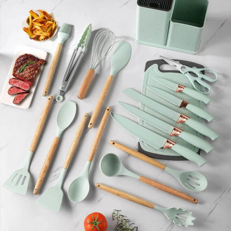 Kit Completo Jogo Utensílios de Cozinha Luxo 19 Peças - Image 5