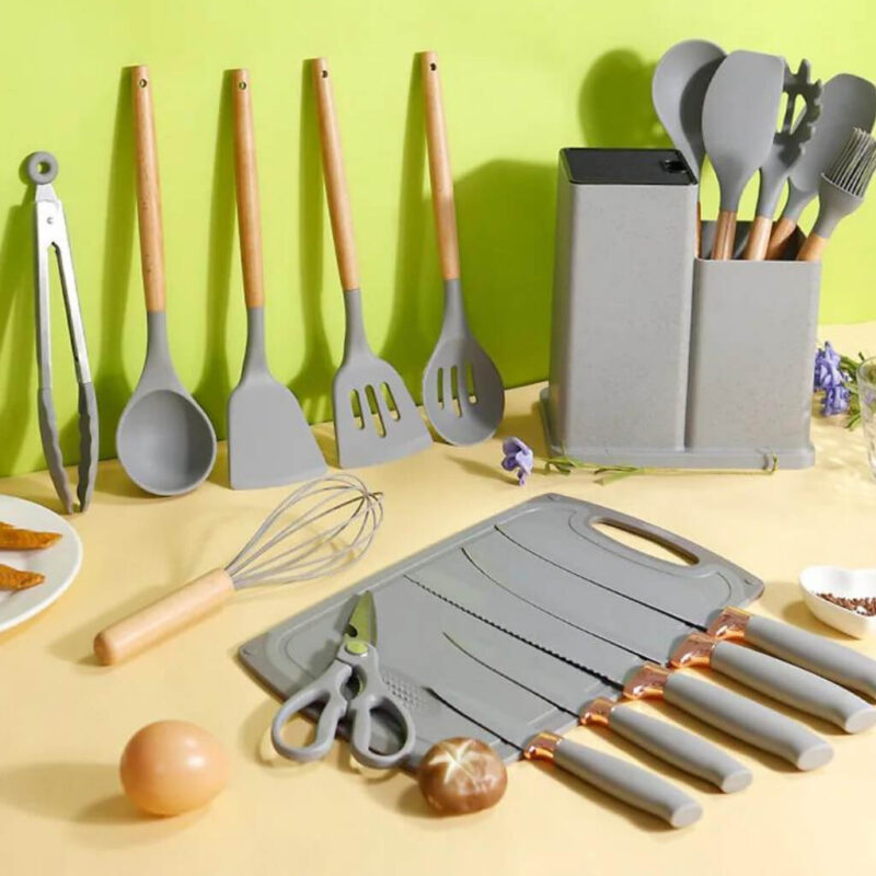 Kit Completo Jogo Utensílios de Cozinha Luxo 19 Peças - Image 7